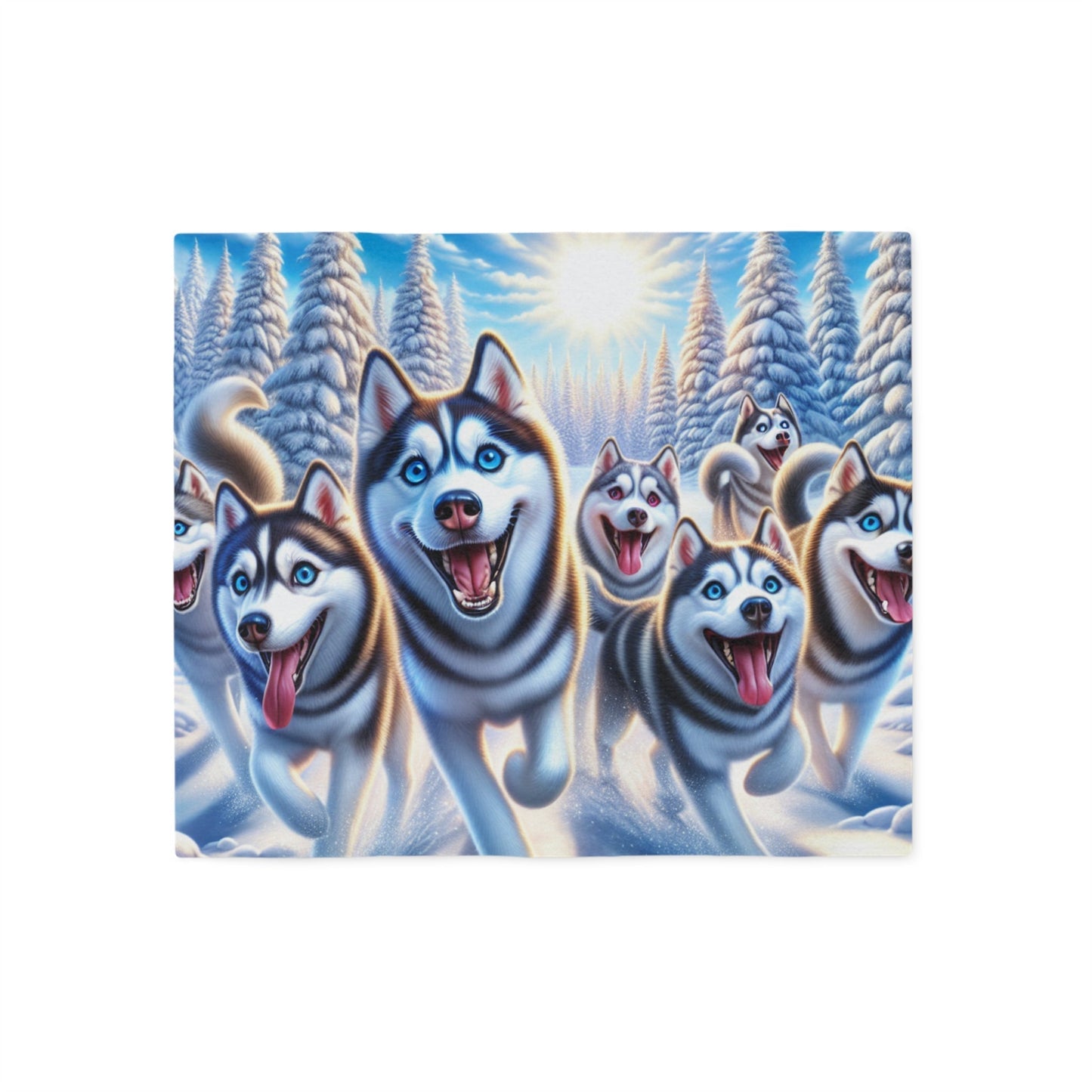 Siberian Husky Sweatshirt Blanket - The Bargains BasementSiberian Husky Sweatshirt Blanket