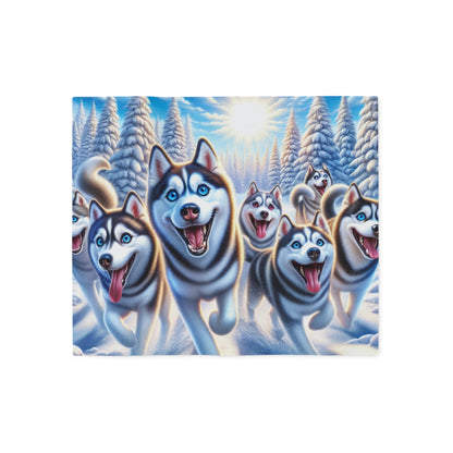 Siberian Husky Sweatshirt Blanket - The Bargains BasementSiberian Husky Sweatshirt Blanket