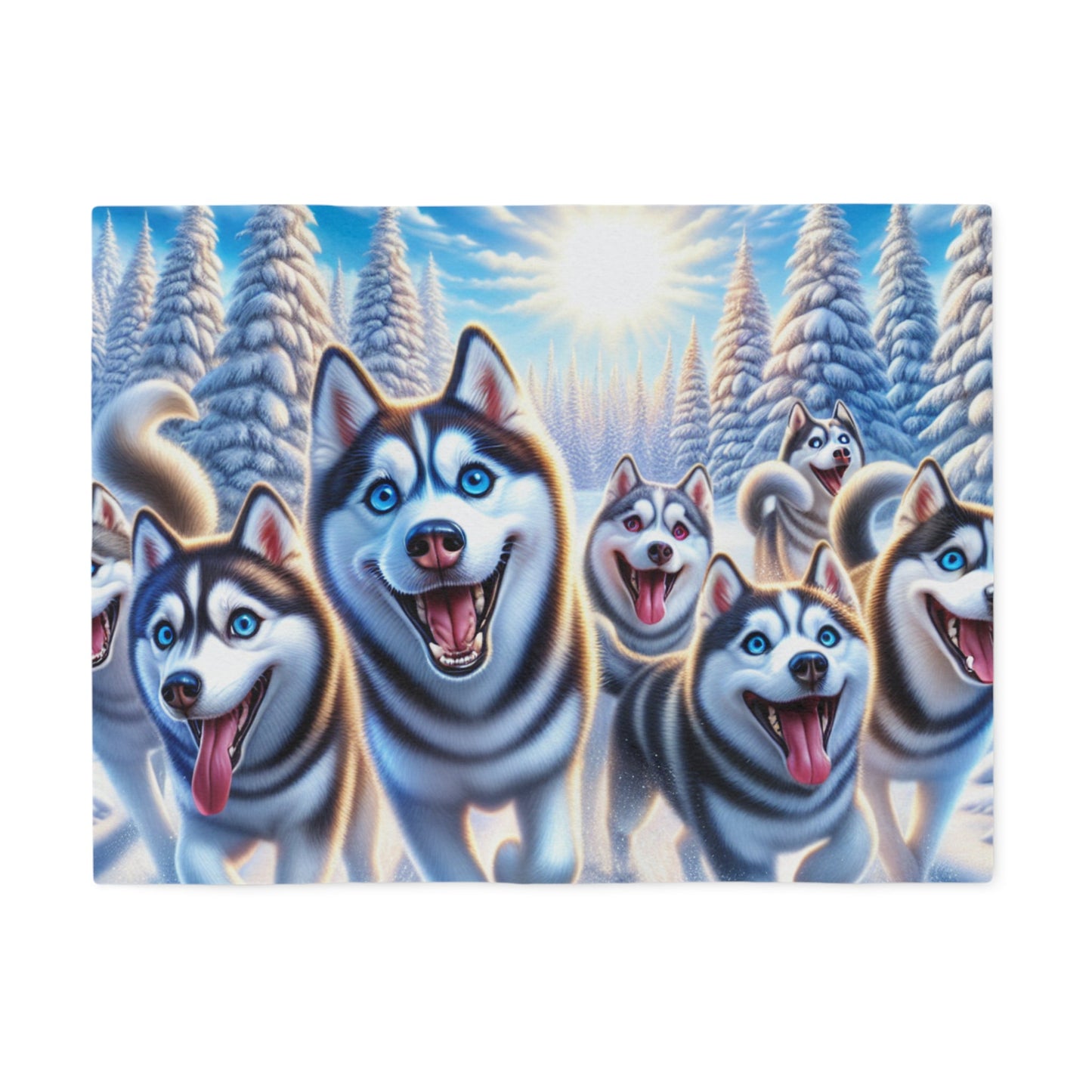 Siberian Husky Sweatshirt Blanket - The Bargains BasementSiberian Husky Sweatshirt Blanket