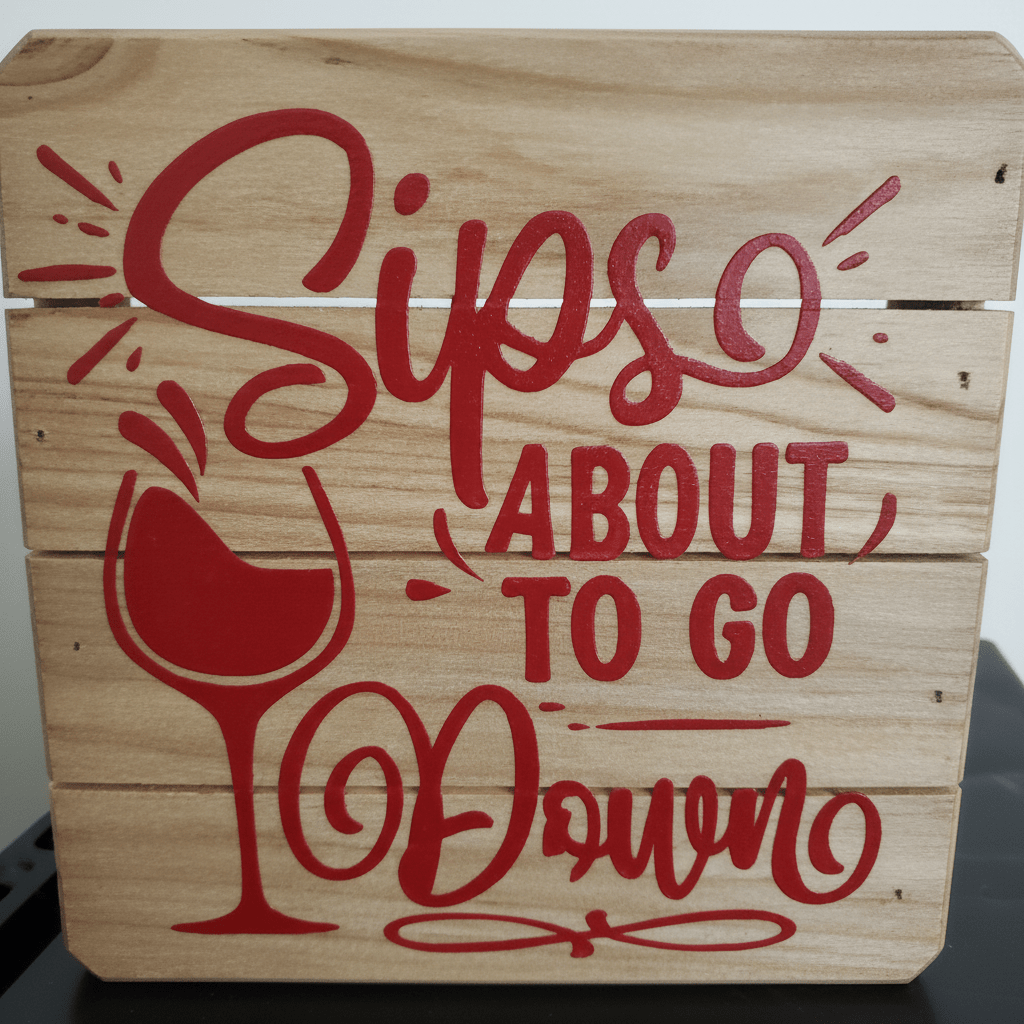Sips About To Go Down Wood Sign-Handmade - The Bargains BasementSips About To Go Down Wood Sign-Handmade