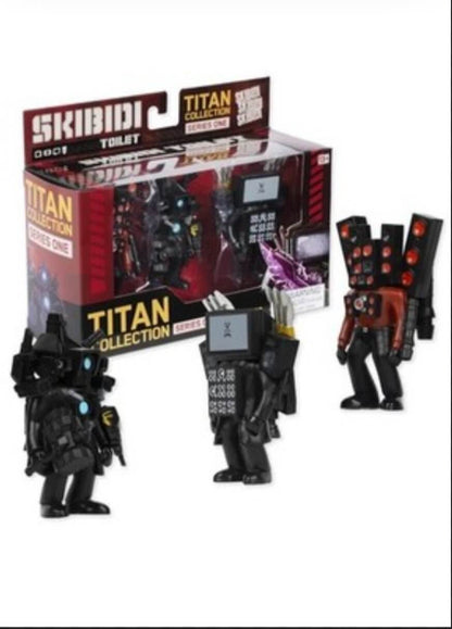 SKIBIDI Toilet Titan 3 Pack – All - New Collectibles - The Bargains BasementSKIBIDI Toilet Titan 3 Pack – All - New Collectibles