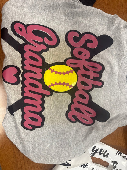 Softball Grandma T-Shirt (Made to order) - The Bargains BasementSoftball Grandma T-Shirt (Made to order)