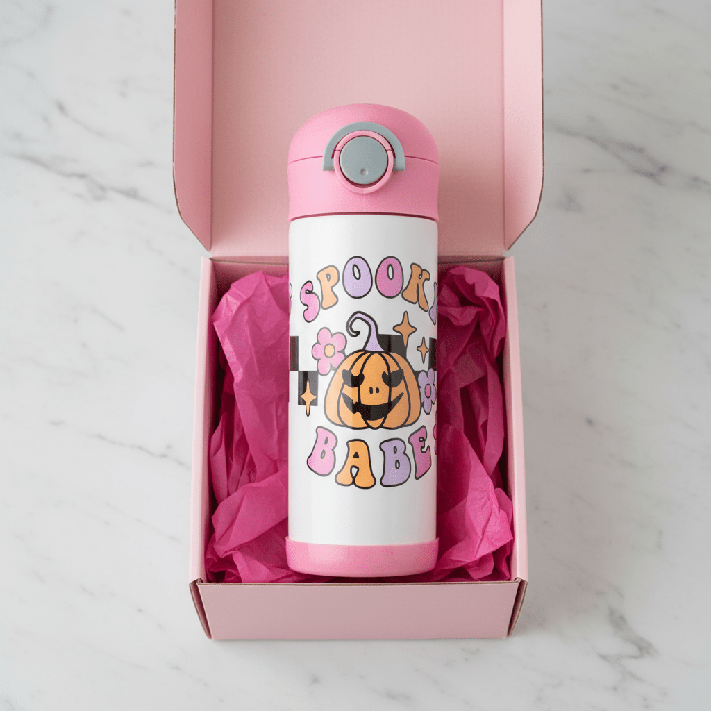 Spooky Babe Halloween Sippy Cup - The Bargains BasementSpooky Babe Halloween Sippy Cup