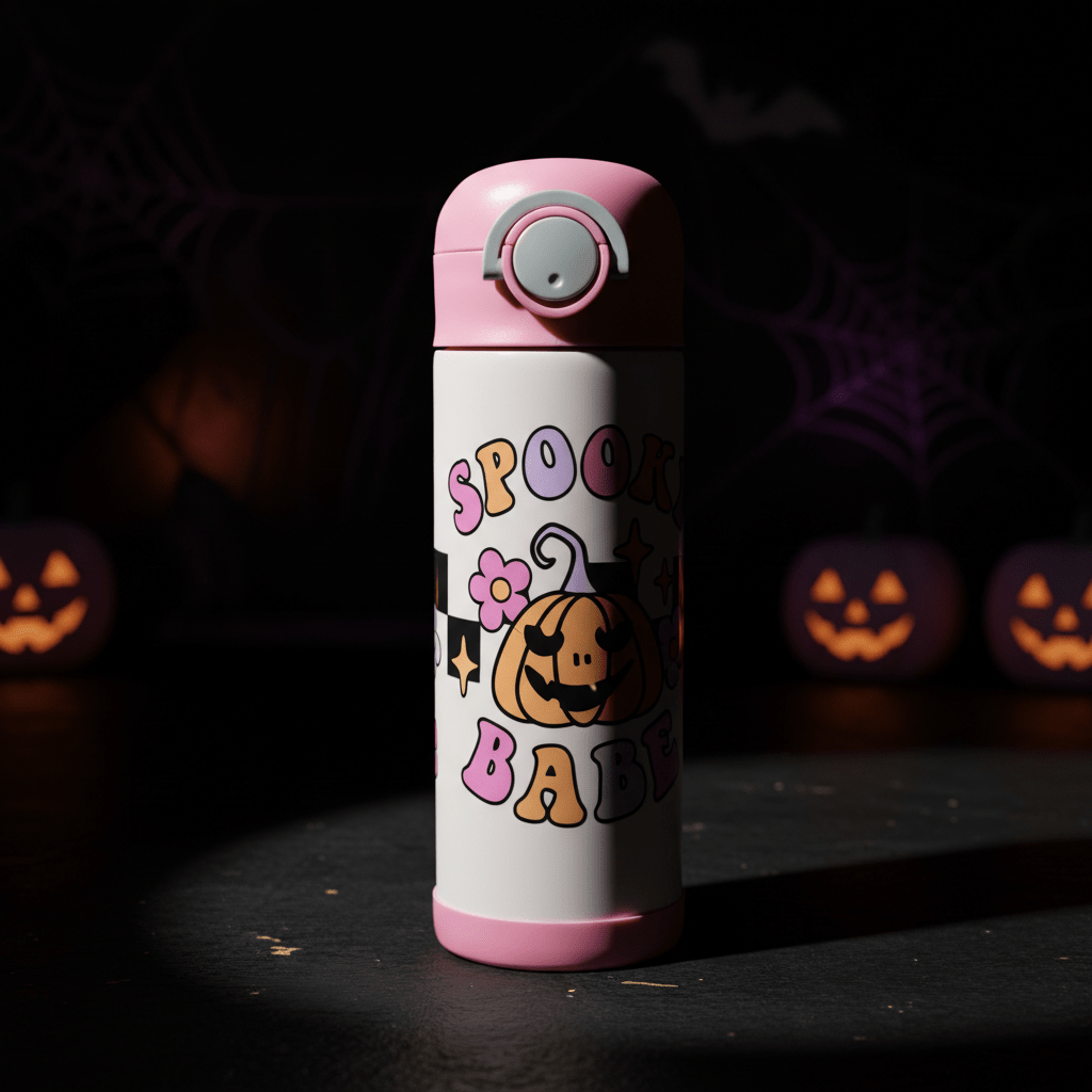 Spooky Babe Halloween Sippy Cup - The Bargains BasementSpooky Babe Halloween Sippy Cup