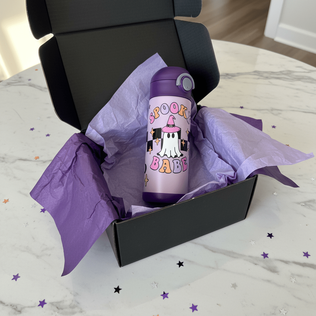 Spooky Babe Halloween Water Bottle - The Bargains BasementSpooky Babe Halloween Water Bottle