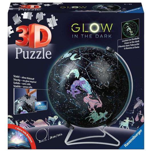 Starglobe "Glow in the Dark" 190 Piece 3D Jigsaw Puzzle Ravensburger - The Bargains BasementStarglobe "Glow in the Dark" 190 Piece 3D Jigsaw Puzzle Ravensburger