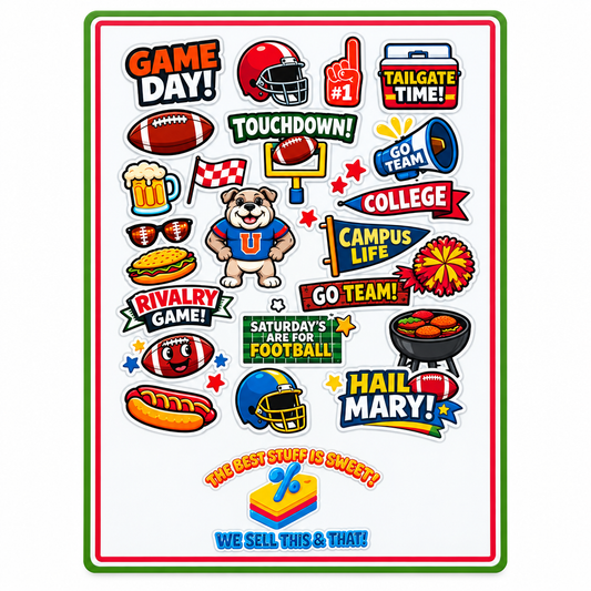 Sticker pack on a clean white background