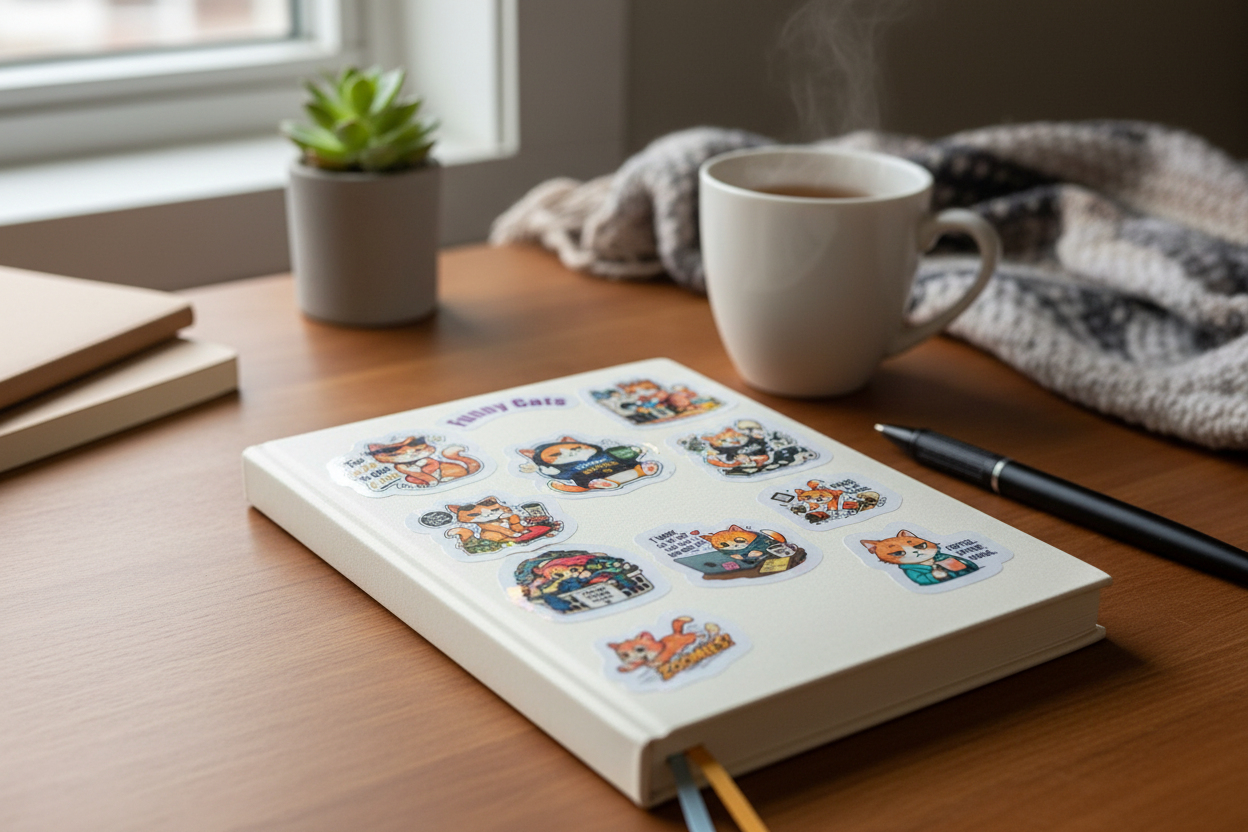 Stickers on Journal