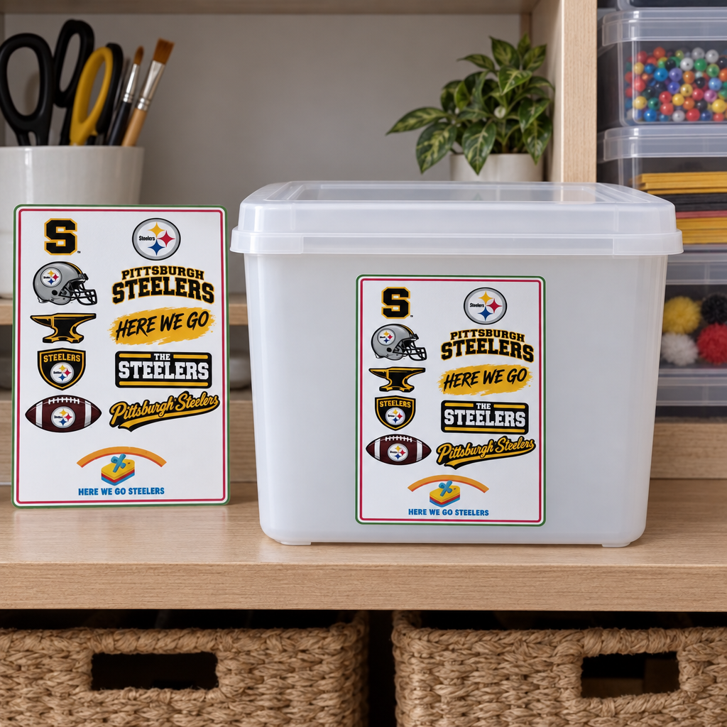 Storage box sticker idea