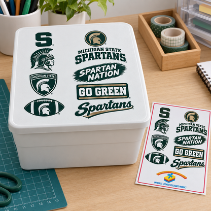 Storage box sticker mockup