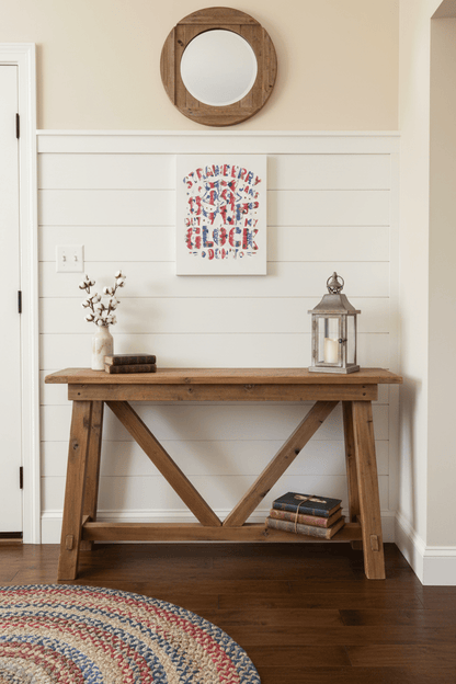 Strawberry Jams But My Glock Don't – 11x14 Patriotic Canvas Sign- handmade - The Bargains BasementStrawberry Jams But My Glock Don't – 11x14 Patriotic Canvas Sign- handmade