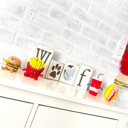 Sun Squad Felt Duo Figural Hotdog and Soda Indoor Polyester Figurines - The Bargains BasementSun Squad Felt Duo Figural Hotdog and Soda Indoor Polyester Figurines