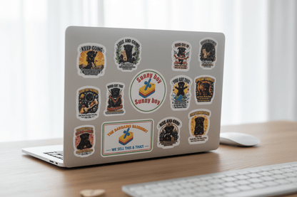 Sunny Boy Vinyl Sticker Sheet - The Bargains BasementSunny Boy Vinyl Sticker Sheet