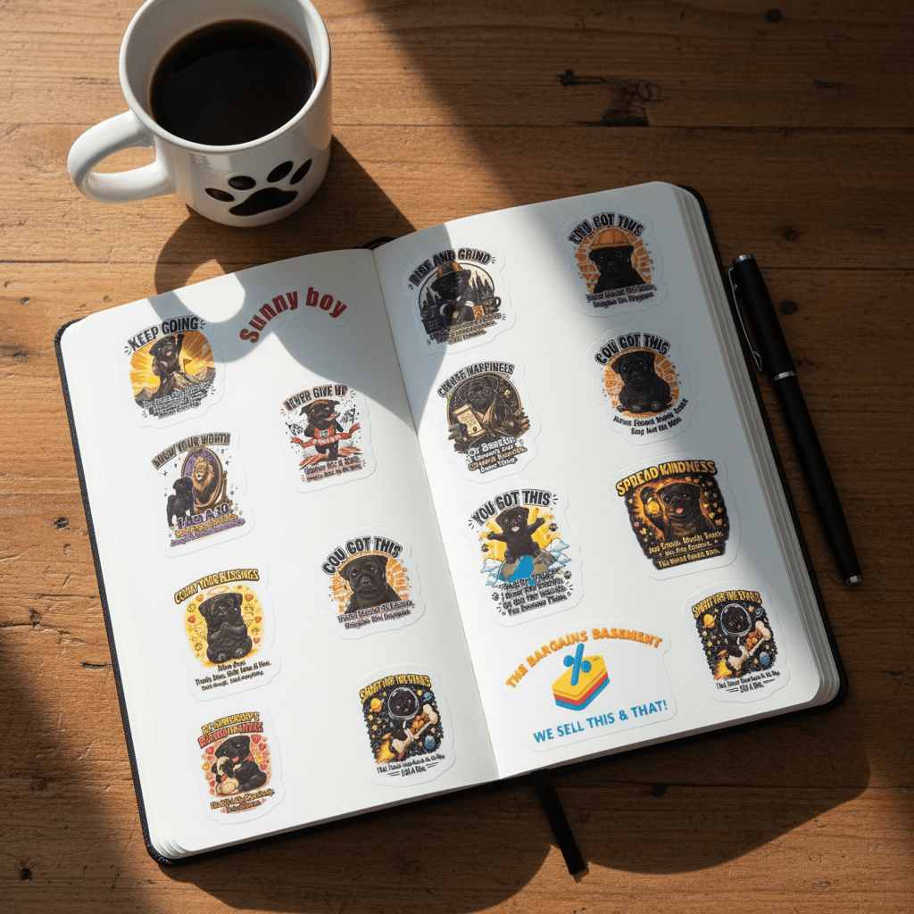 Sunny Boy Vinyl Sticker Sheet - The Bargains BasementSunny Boy Vinyl Sticker Sheet