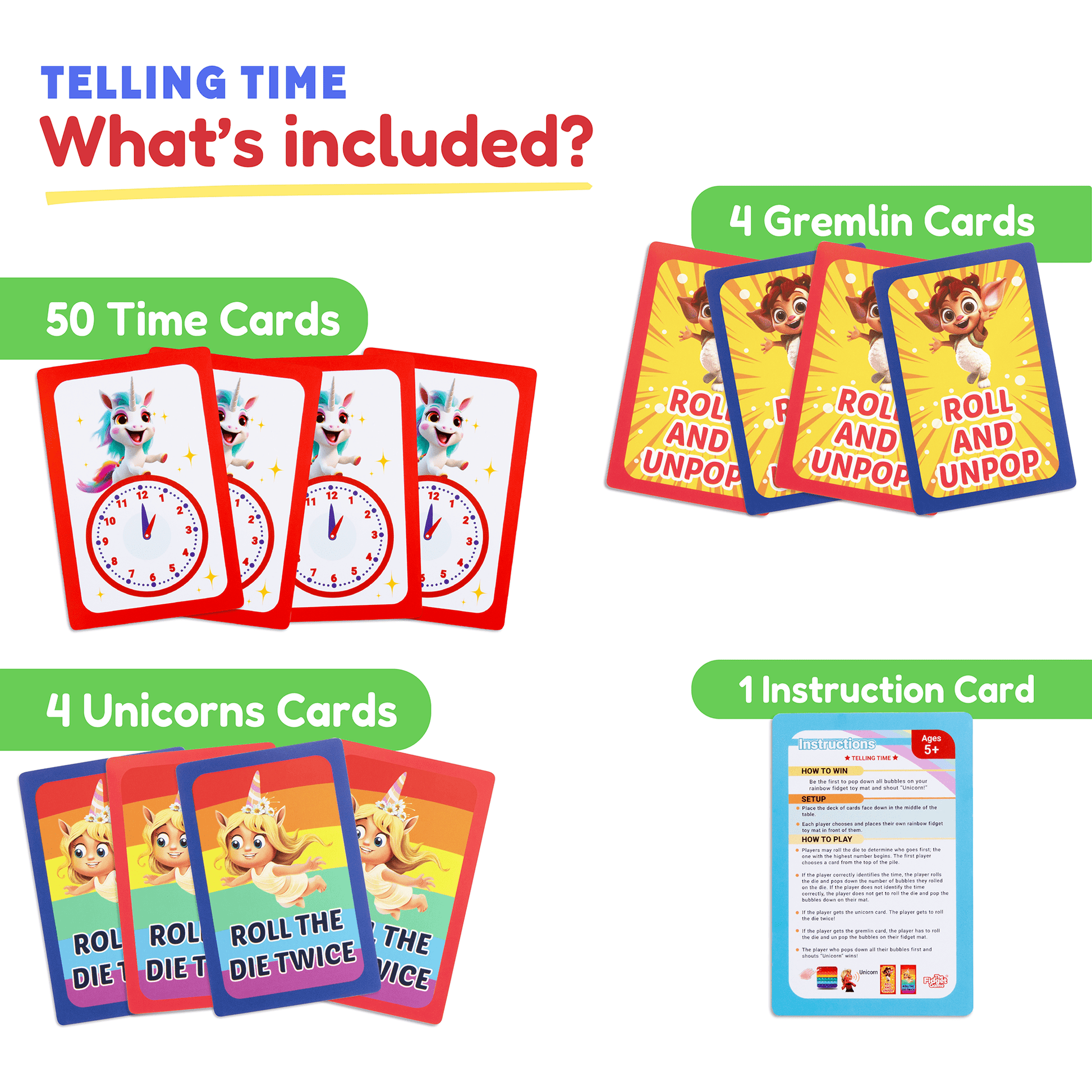 Telling Time Card Pack - The Bargains BasementTelling Time Card Pack