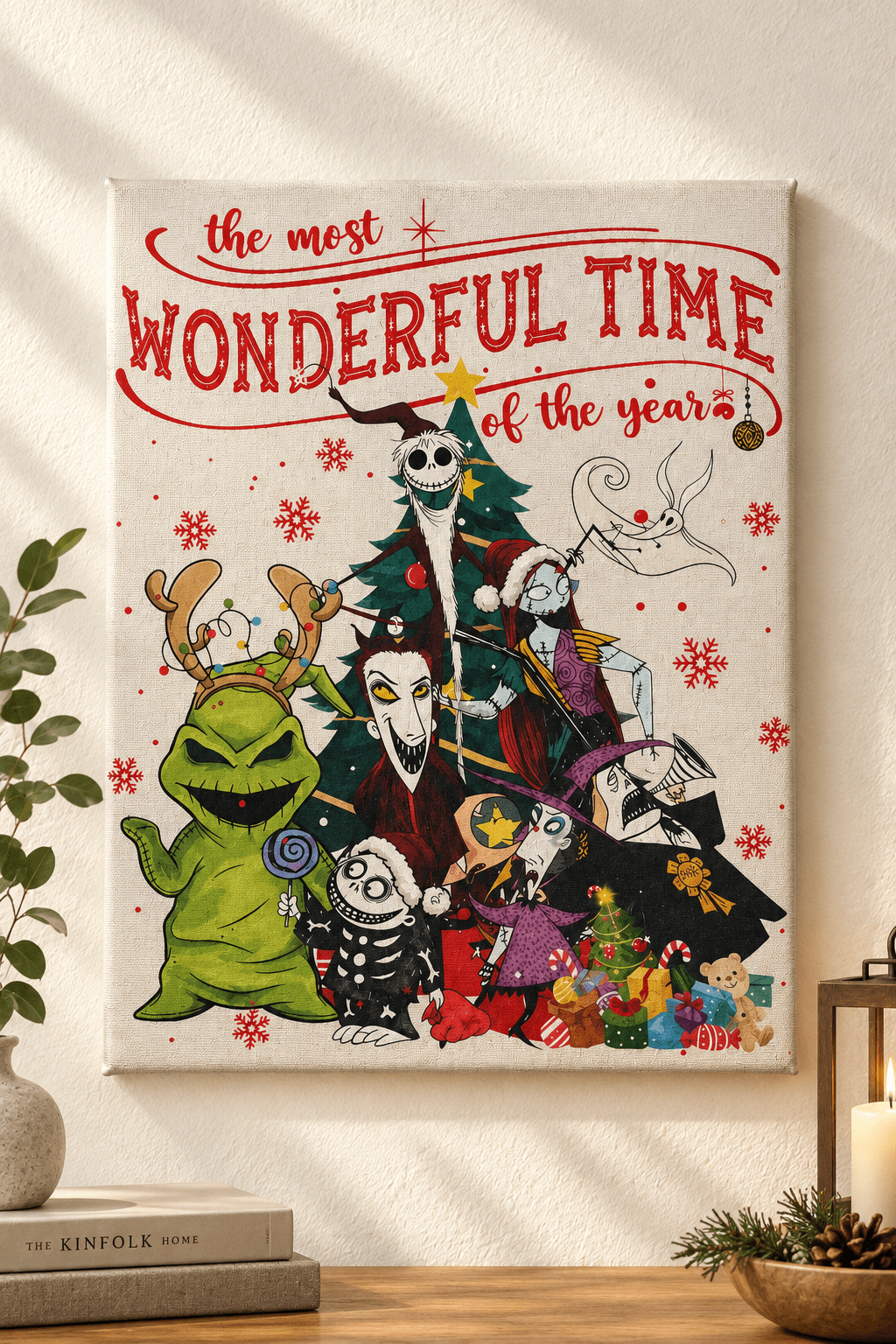 The Most Wonderful Time of the Year | 8x10 Spooky Christmas Canvas Sign - The Bargains BasementThe Most Wonderful Time of the Year | 8x10 Spooky Christmas Canvas Sign