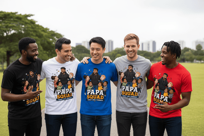 The Papa Squad Tshirt-handmade - The Bargains BasementThe Papa Squad Tshirt-handmade