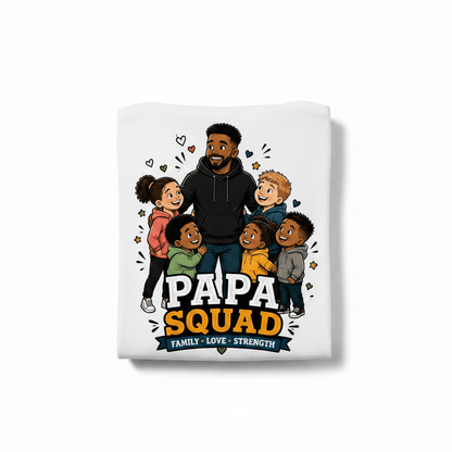 The Papa Squad Tshirt-handmade - The Bargains BasementThe Papa Squad Tshirt-handmade