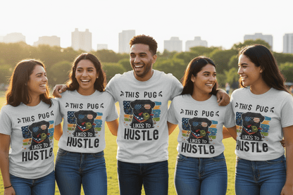 This Pug Likes To Hustle T-Shirt - The Bargains BasementThis Pug Likes To Hustle T-Shirt