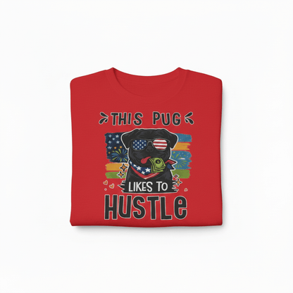 This Pug Likes To Hustle T-Shirt - The Bargains BasementThis Pug Likes To Hustle T-Shirt