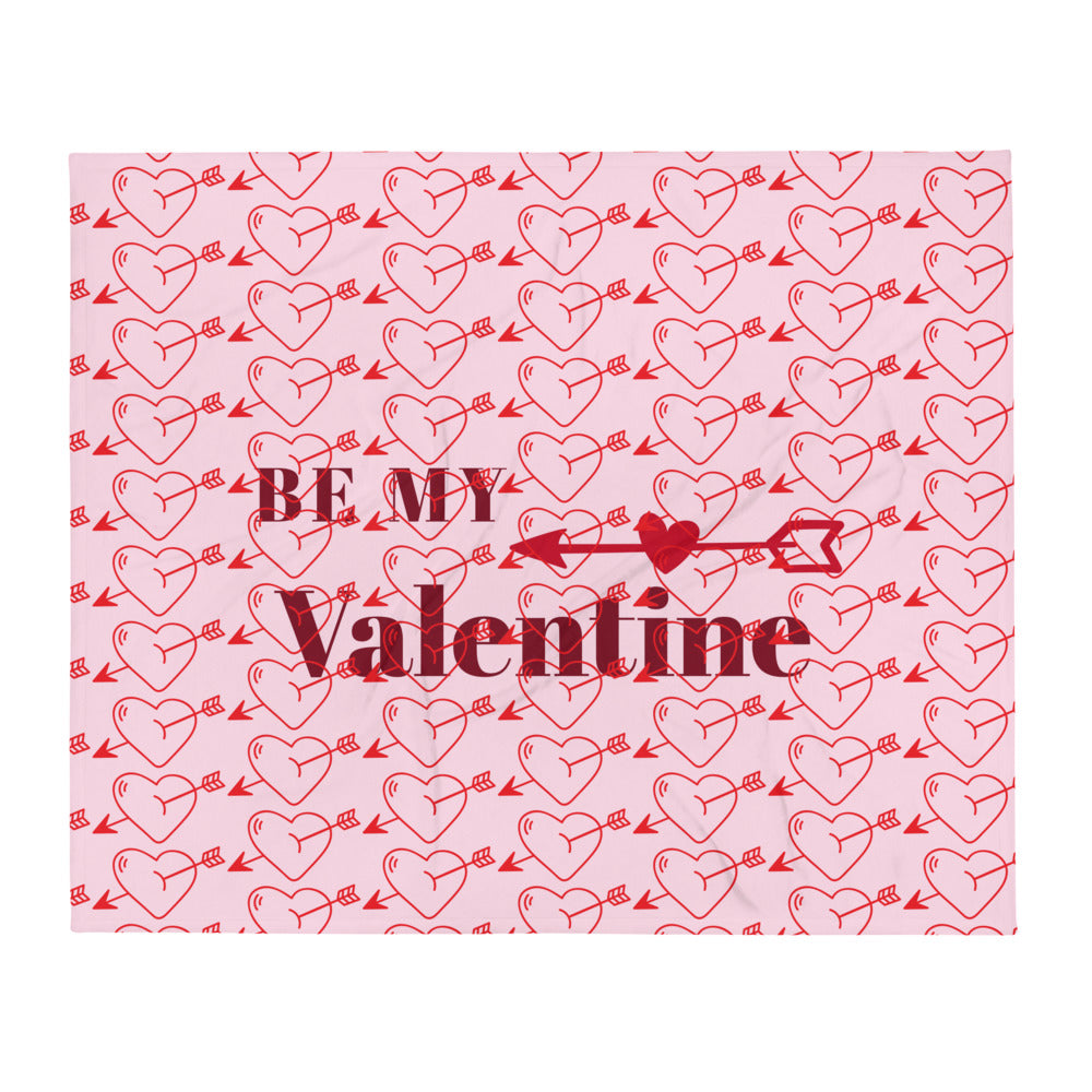 Be my Valentine Throw Blanket