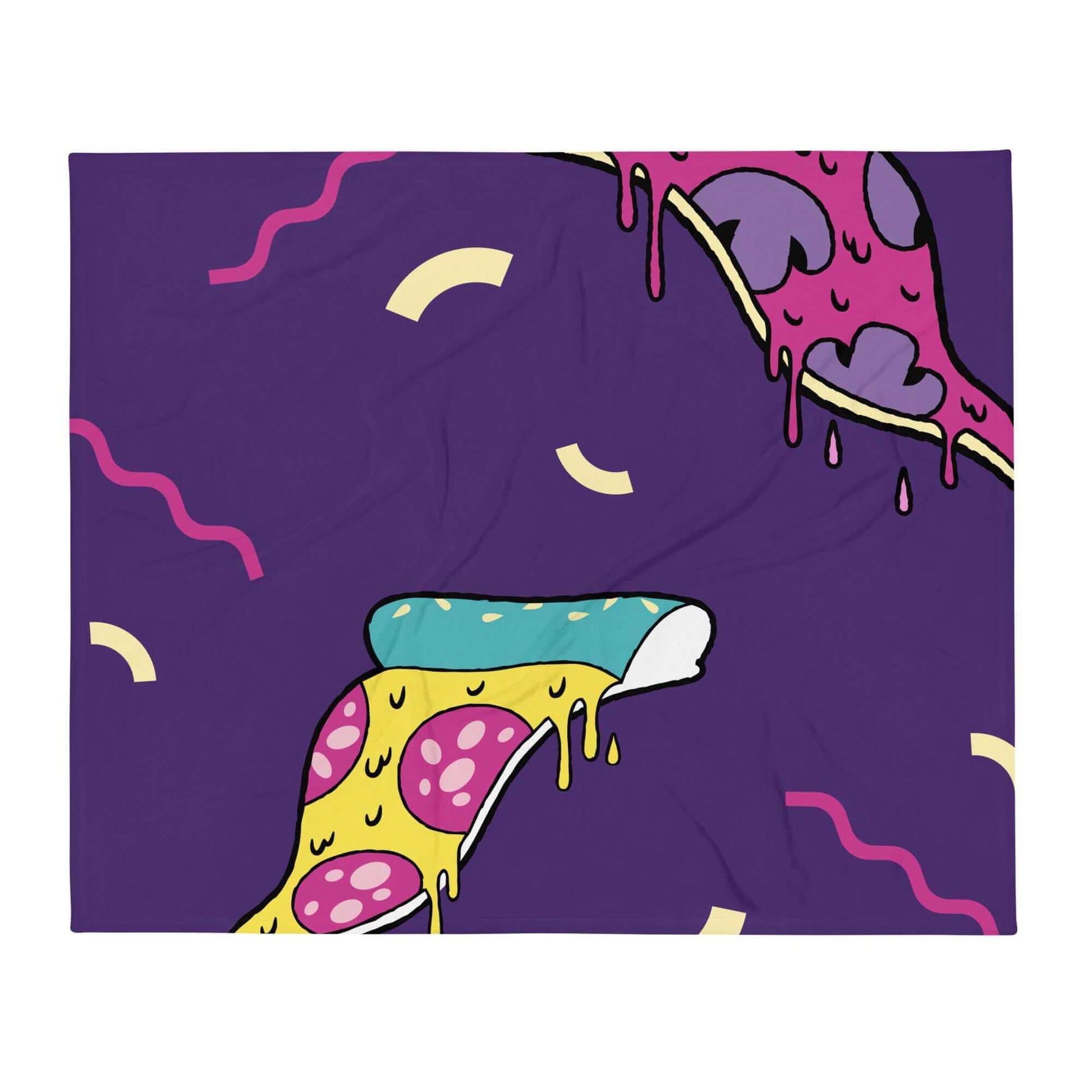 Purple Pizza Soft Throw Blanket - The Bargains Basement