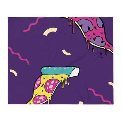 Purple Pizza Soft Throw Blanket - The Bargains Basement