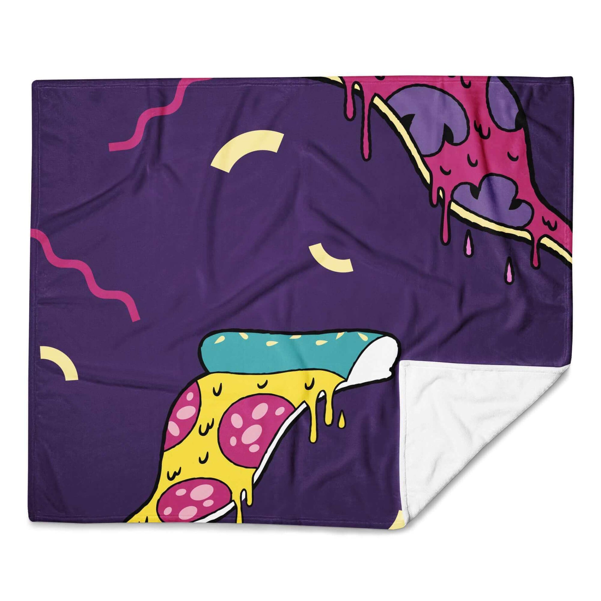 Purple Pizza Soft Throw Blanket - The Bargains Basement