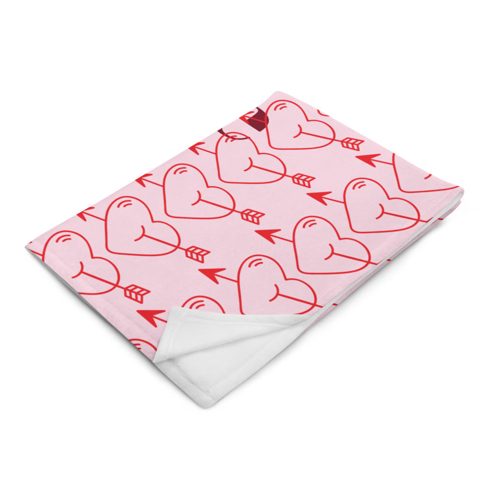 Be my Valentine Throw Blanket