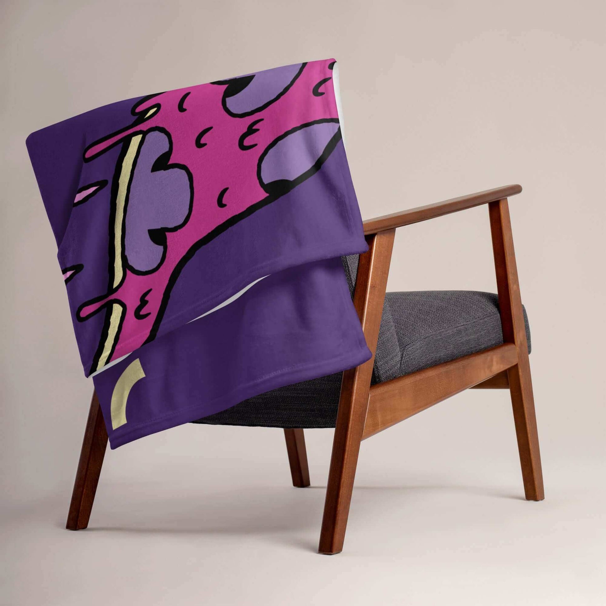 Purple Pizza Soft Throw Blanket - The Bargains Basement