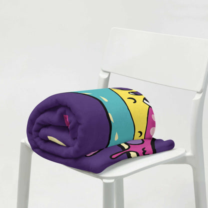 Purple Pizza Soft Throw Blanket - The Bargains Basement