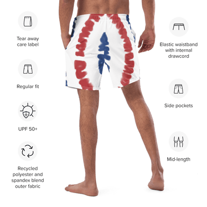 Tie die all American Swim Trunks - The Bargains BasementTie die all American Swim Trunks