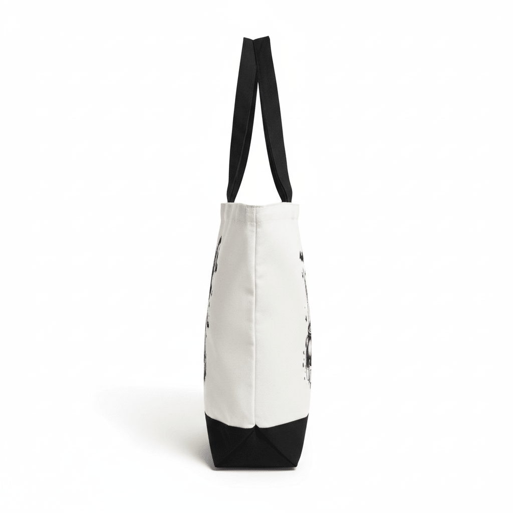 Time to Stir the Pot | Skeleton Witch Canvas Tote Bag | Handmade Halloween Gift - The Bargains BasementTime to Stir the Pot | Skeleton Witch Canvas Tote Bag | Handmade Halloween Gift