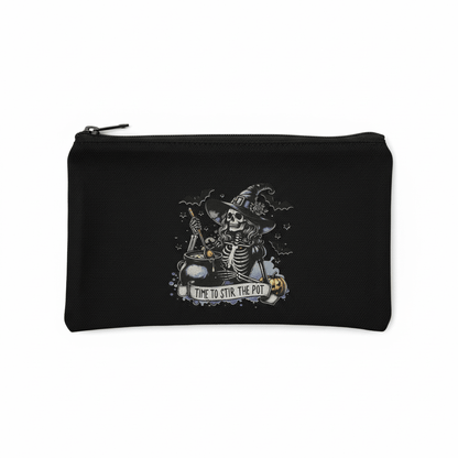 Time to Stir the Pot Skeleton Witch Zipper Pouch-handmade - The Bargains BasementTime to Stir the Pot Skeleton Witch Zipper Pouch-handmade