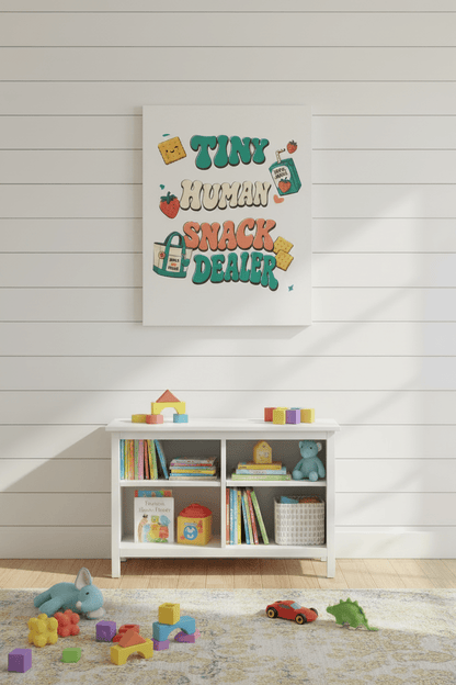 Tiny Human Snack Dealer 8x10 Sign - The Bargains BasementTiny Human Snack Dealer 8x10 Sign