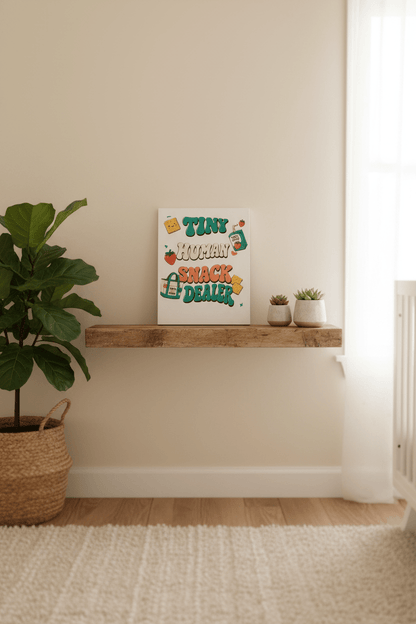 Tiny Human Snack Dealer 8x10 Sign - The Bargains BasementTiny Human Snack Dealer 8x10 Sign