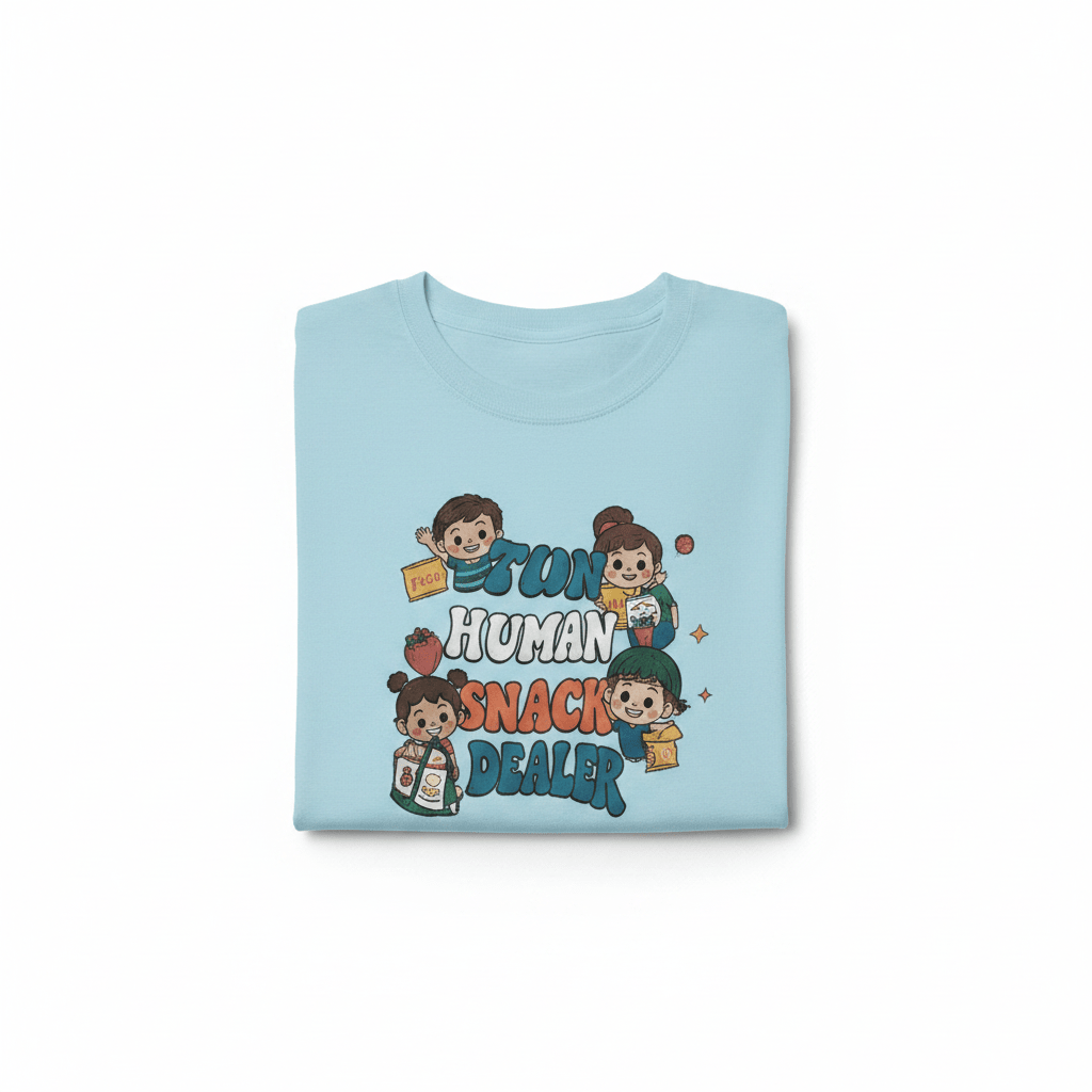 Tiny Human Snack Dealer T-Shirt - The Bargains BasementTiny Human Snack Dealer T-Shirt