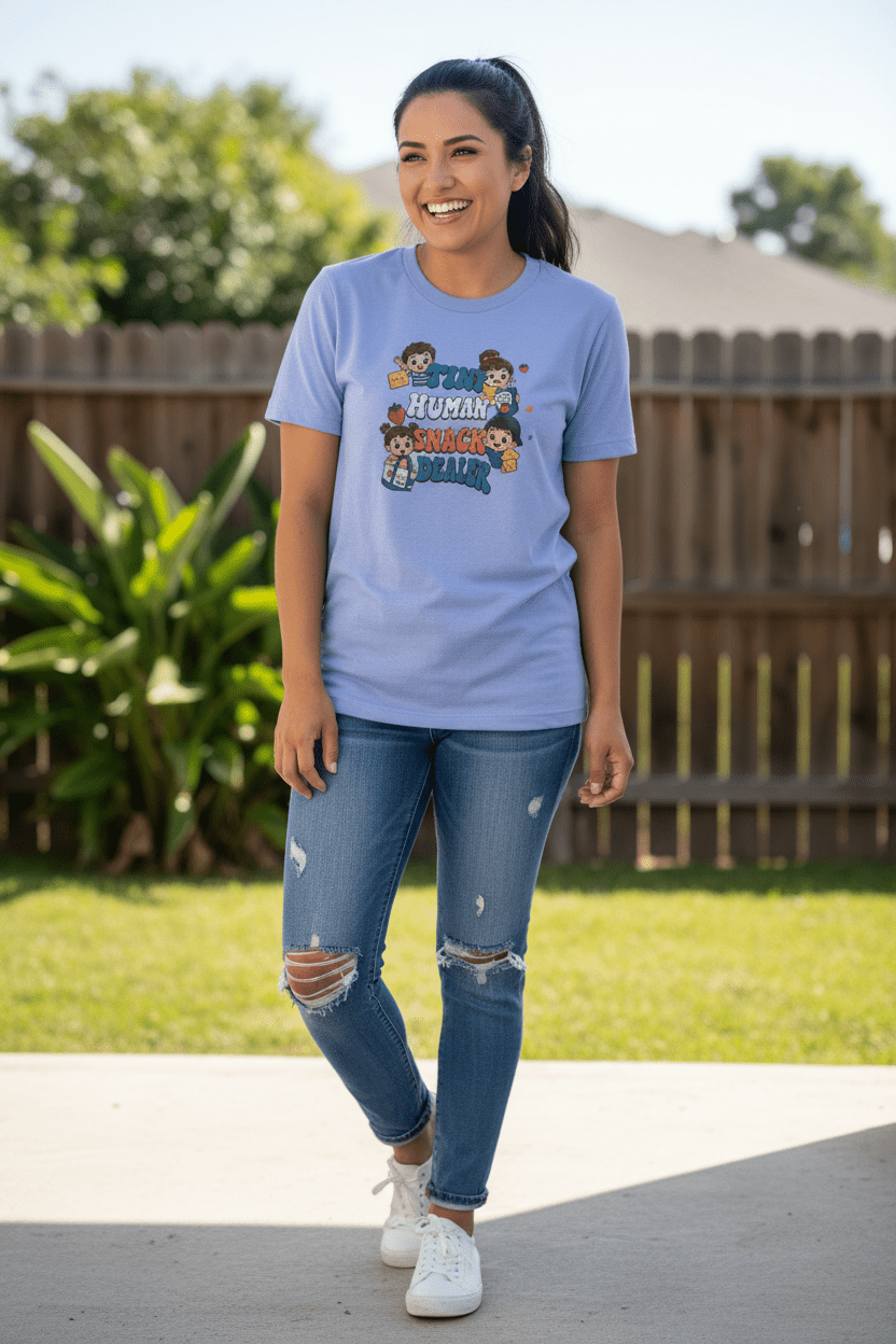 Tiny Human Snack Dealer T-Shirt - The Bargains BasementTiny Human Snack Dealer T-Shirt