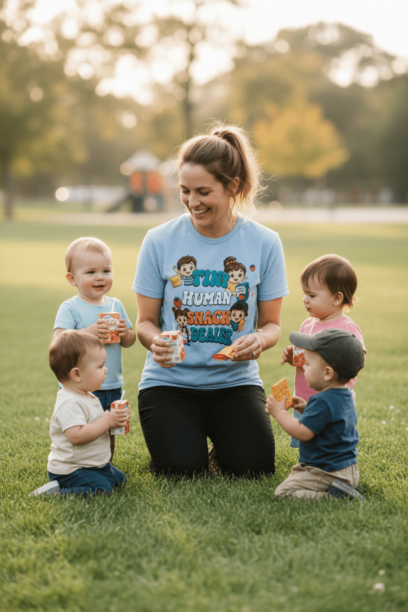 Tiny Human Snack Dealer T-Shirt - The Bargains BasementTiny Human Snack Dealer T-Shirt