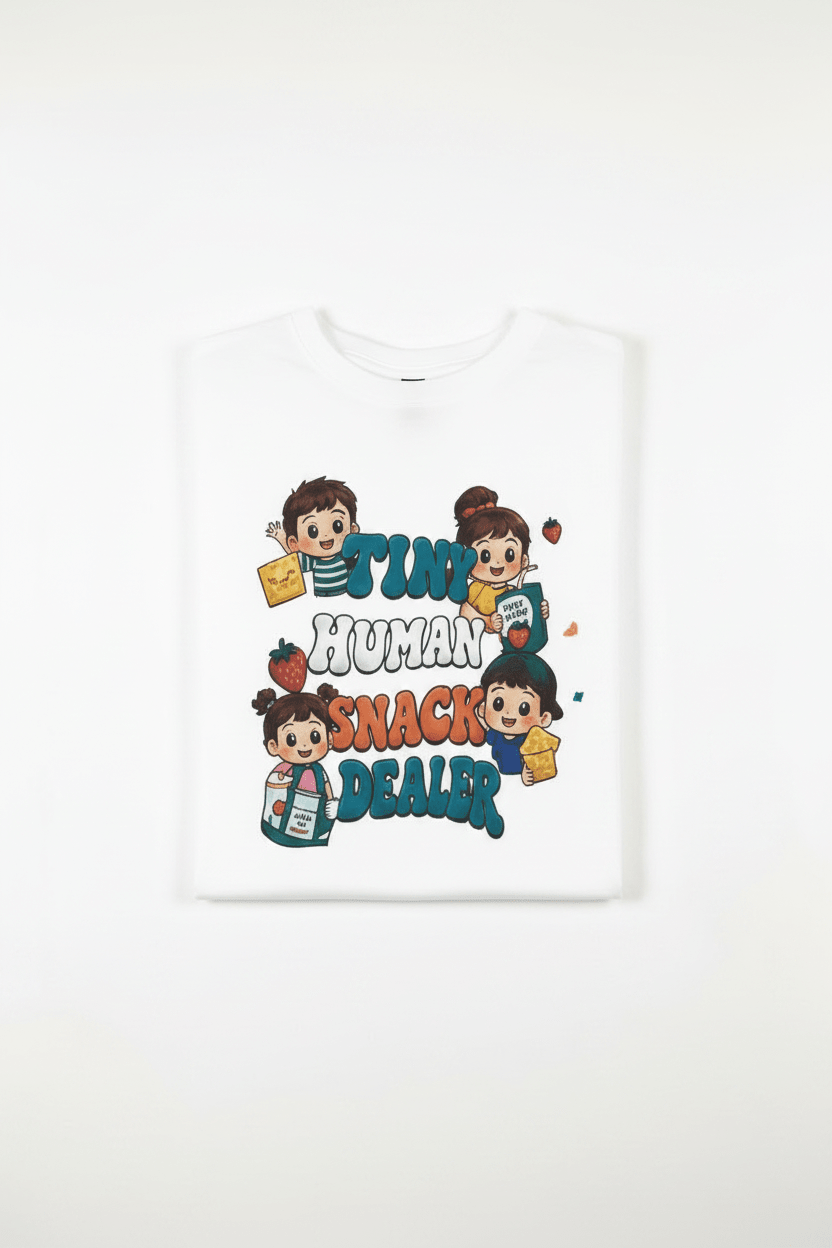Tiny Human Snack Dealer T-Shirt - The Bargains BasementTiny Human Snack Dealer T-Shirt