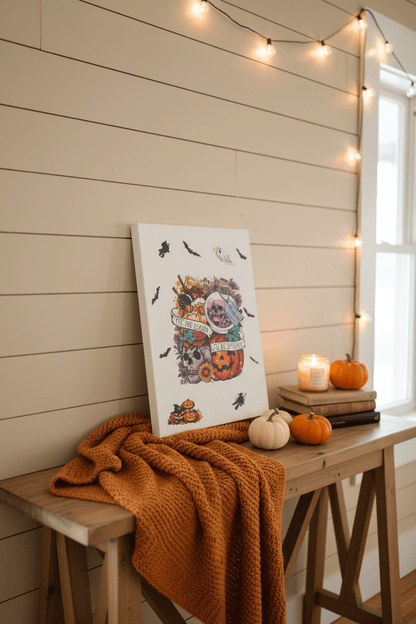 Tis the Season to Be Spooky – Handmade 11x14x1 Halloween Canvas Sign - The Bargains BasementTis the Season to Be Spooky – Handmade 11x14x1 Halloween Canvas Sign