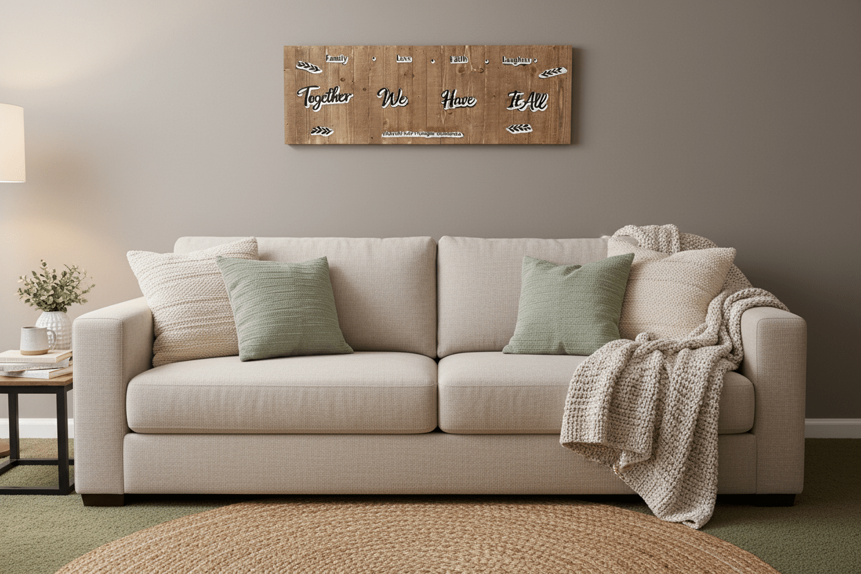 Together We Have It All – Rustic Wood Wall Sign - The Bargains BasementTogether We Have It All – Rustic Wood Wall Sign