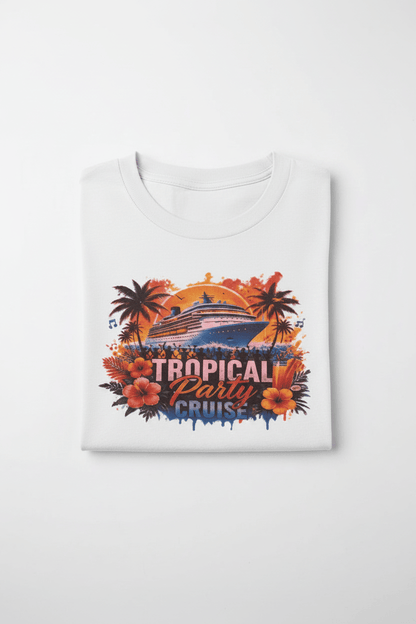 Tropical Party Cruise T-Shirt- made to order - The Bargains BasementTropical Party Cruise T-Shirt- made to order