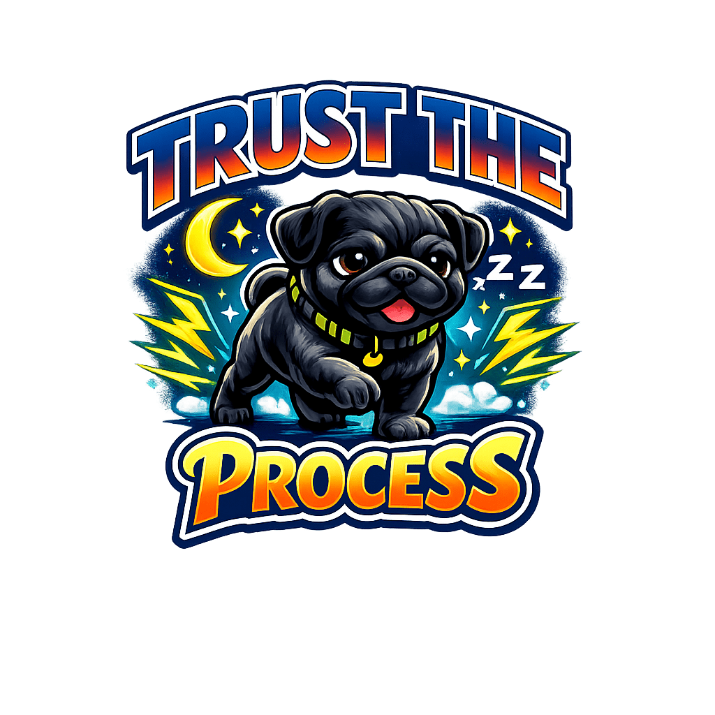 Trust The Process Pug Tee - The Bargains BasementTrust The Process Pug Tee