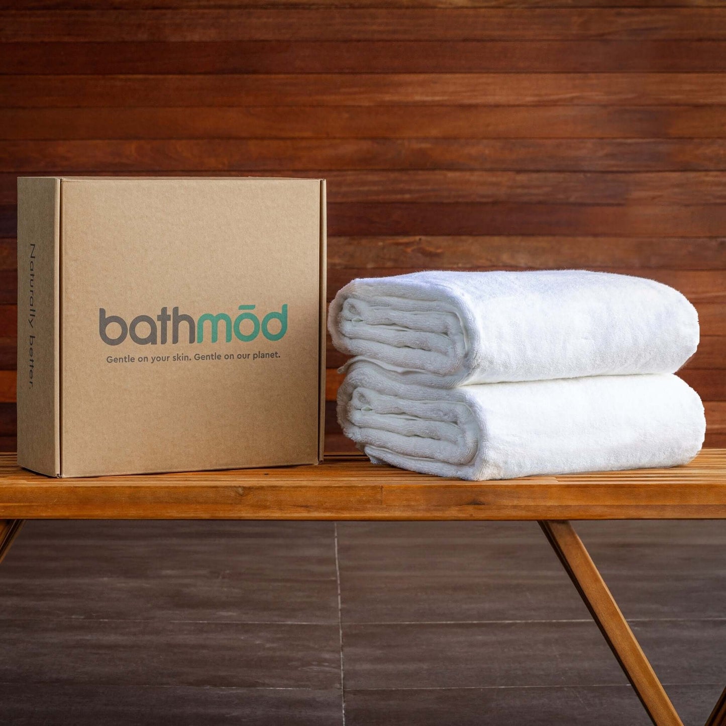 Luxury Organic Bath Sheets Two Pack - GOTS Certified, Soft, Eco-Friendly ecobrands®