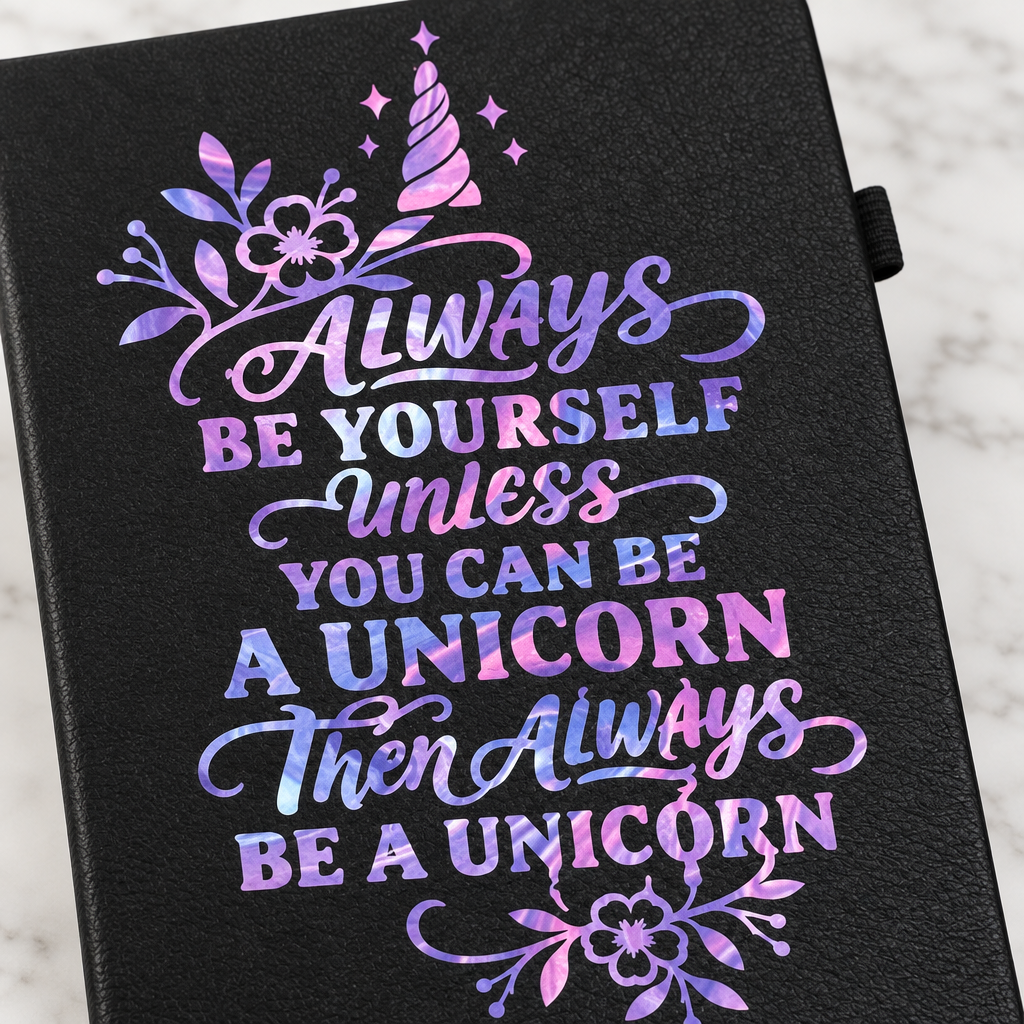 Unicorn journal cover detail