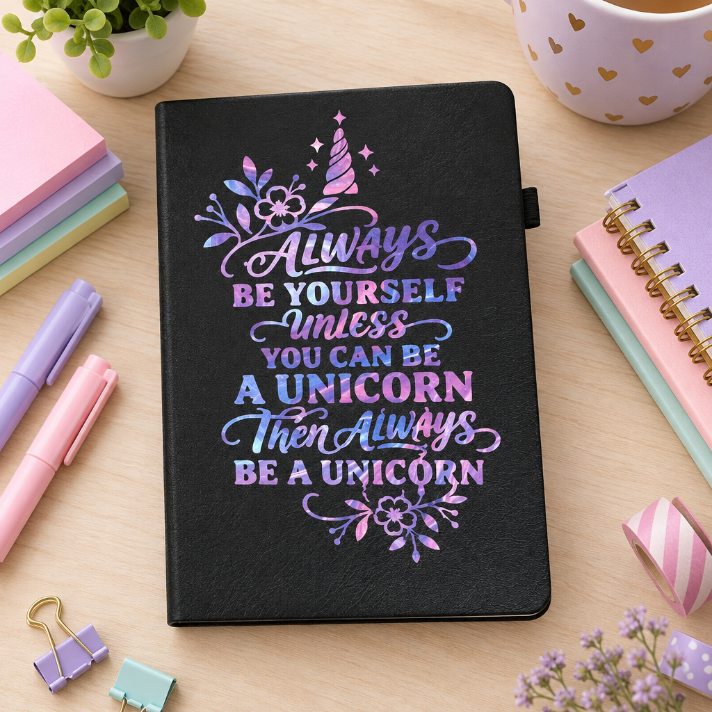Unicorn journal with stationery