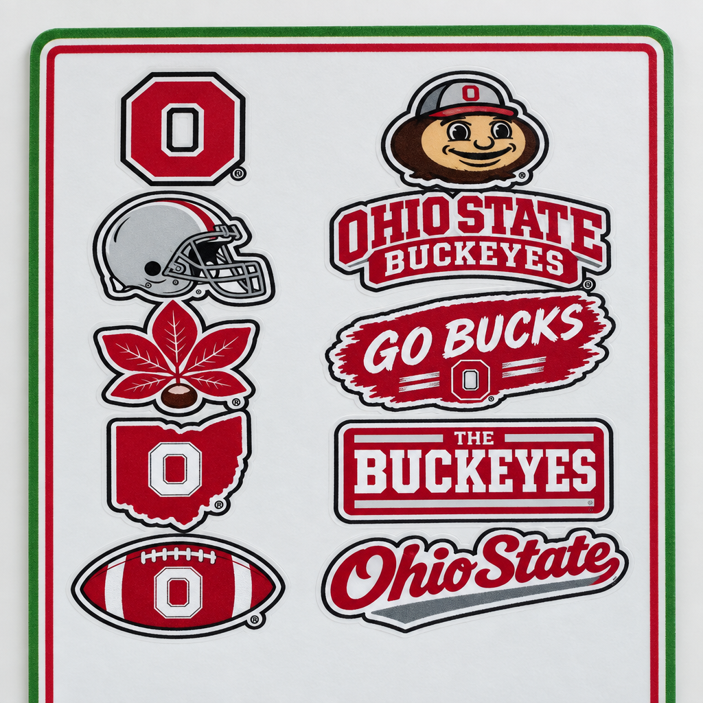 Upper sticker detail
