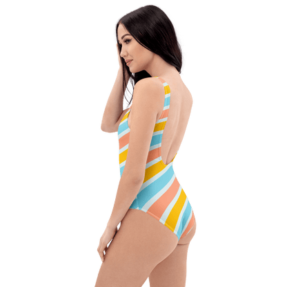 Vibrant colorful One - Piece Swimsuit - The Bargains BasementVibrant colorful One - Piece Swimsuit