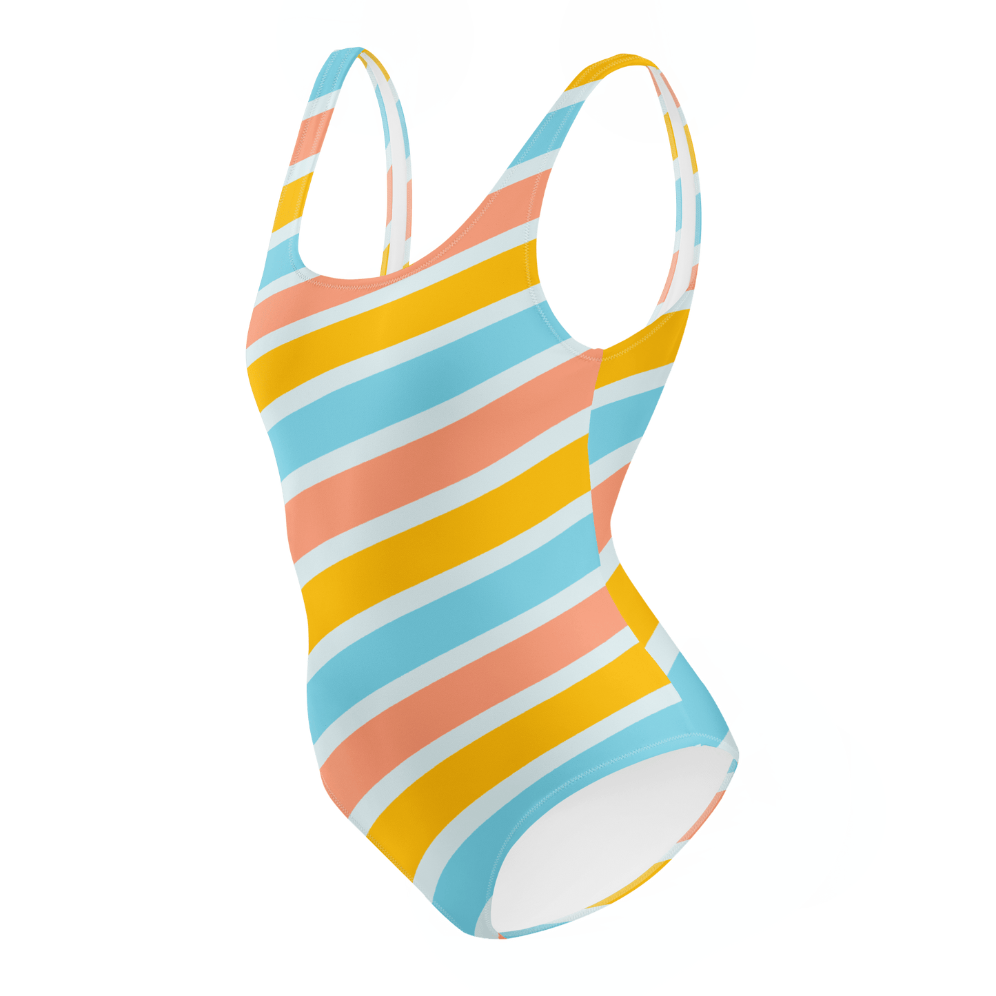 Vibrant colorful One - Piece Swimsuit - The Bargains BasementVibrant colorful One - Piece Swimsuit